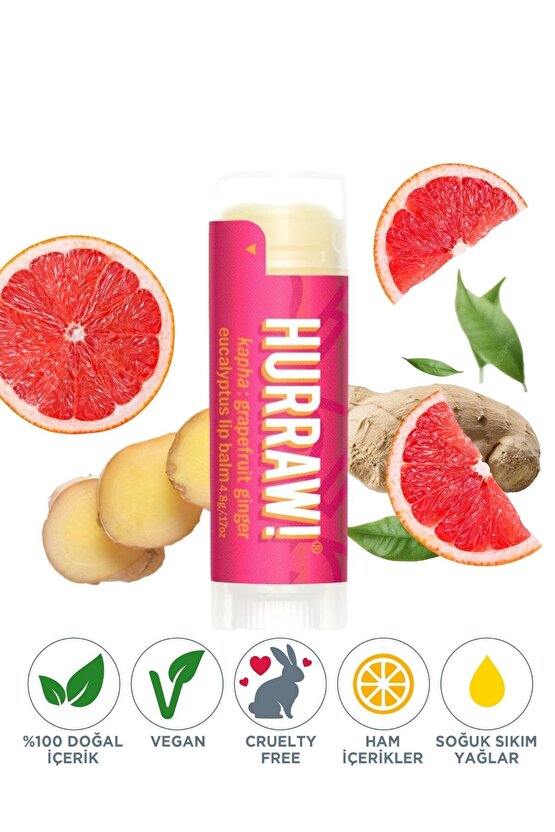 Kapha Lip Balm Greyfurt - Zencefil - Okaliptus