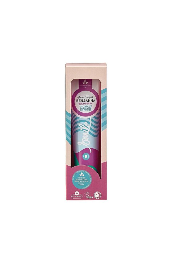 Ben & Anna Florürlü Yaban Mersini Aromalı Diş Macunu 75 ml Ferah Nefes Vegan
