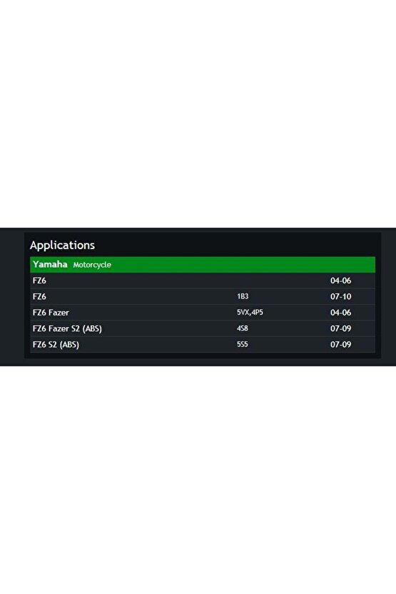 HFA 4612 YAMAHA FZ6 HAVA FİLTRESİ