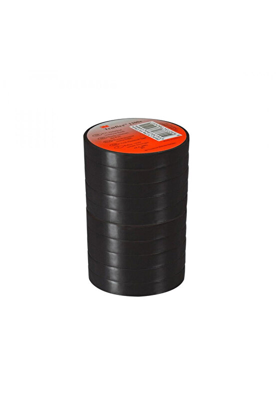 Temflex 1300e Siyah Pvc Izole Bant 0.13x19x0.1m Izole Elektrik Bandı 1 Adet