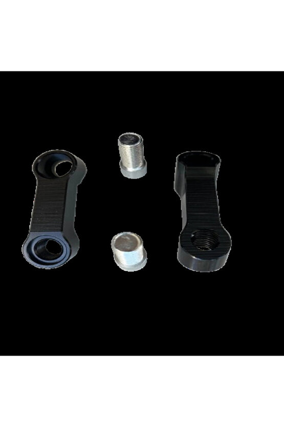 Üniversal Ayna Uzatma Genişletme Aparatı Siyah 8mm Düz Diş