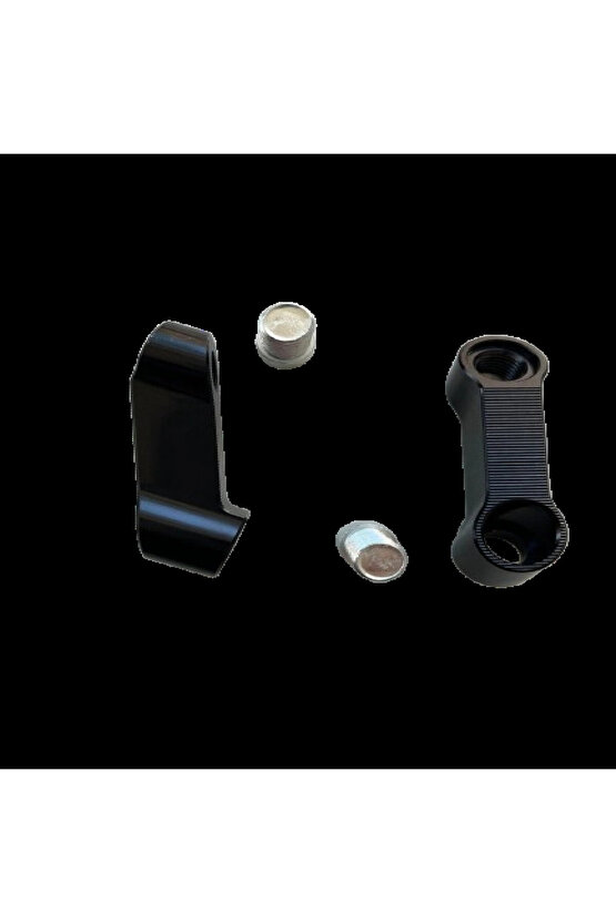 Üniversal Ayna Uzatma Genişletme Aparatı Siyah 8mm Düz Diş