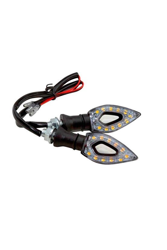 Sinyal Led Delikli Siyah (Sarı Işık)