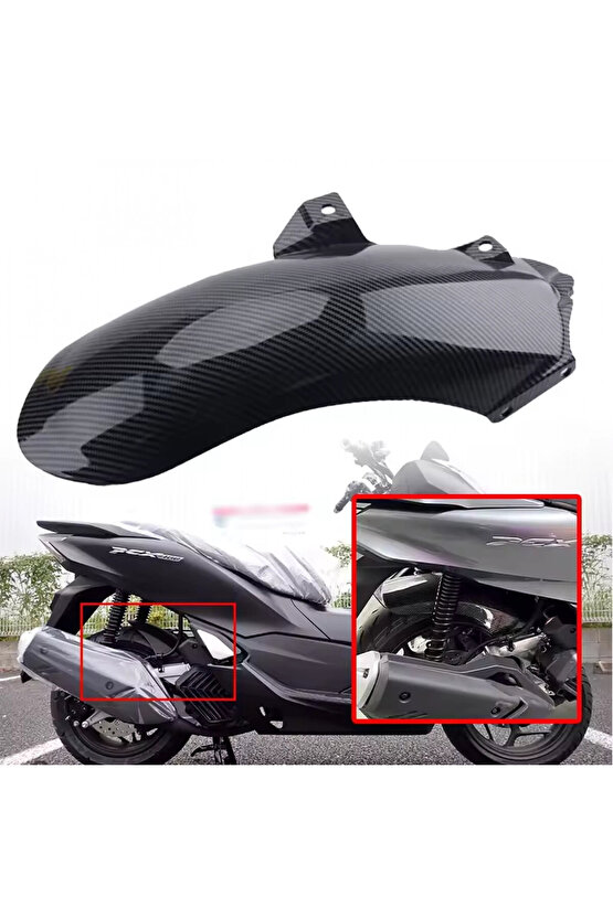 Pcx 125 Modifiye Arka Çamurluk Karbon Kaplama A+++ Kalite 2021-2024 Uyumlu