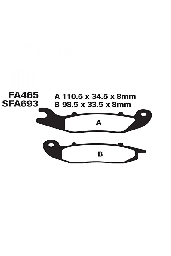 Ön Fren Balatası Honda Pcx 125 2021-2023 Crf250L Crf250 Ld Crf250 Me Supermoto Rmg Santa 125 (14,27