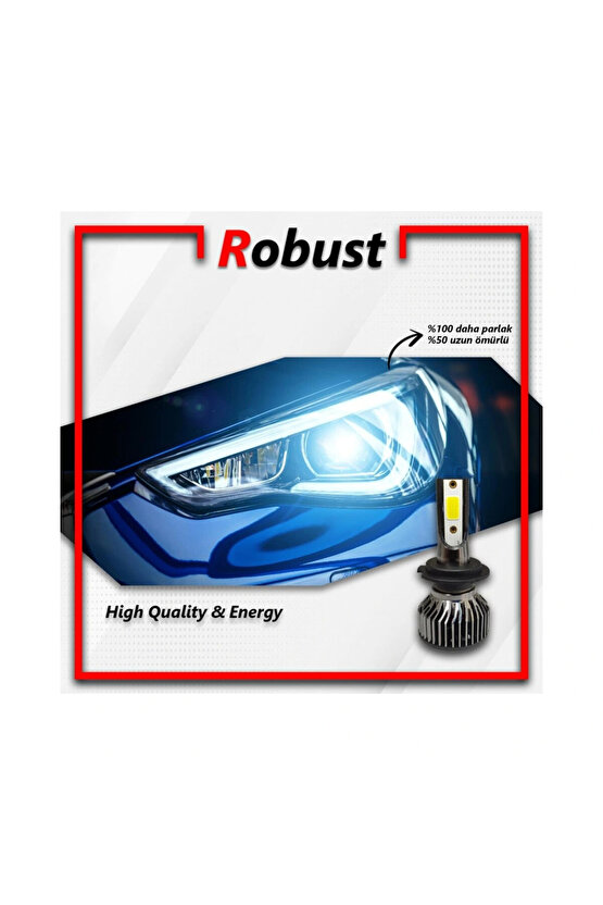 ROBUST R1 H7 LED XENON 10000  LÜMEN Uyumlu