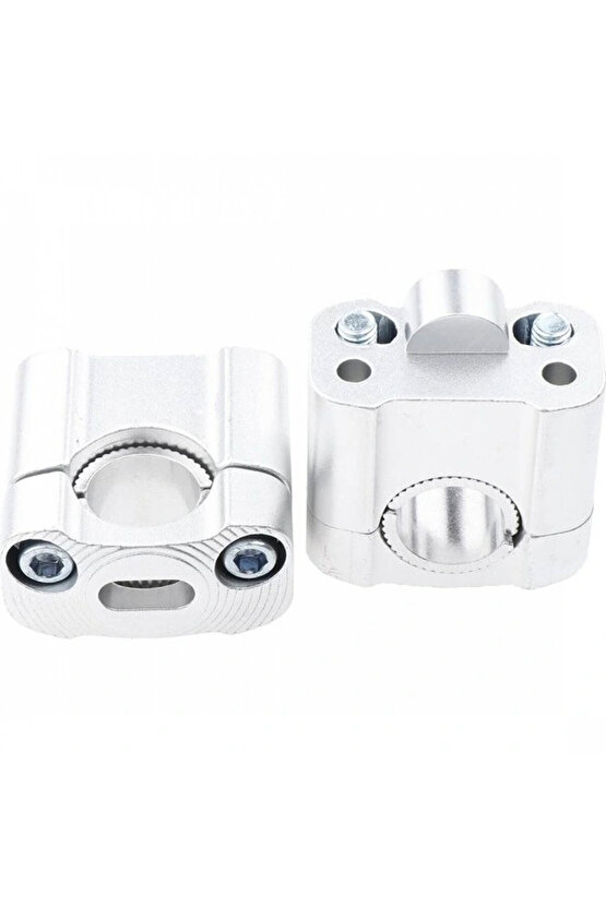 430 2 Parça Motosiklet Gidon Yükselticil 22 mm. 28 mm Nikel Takım