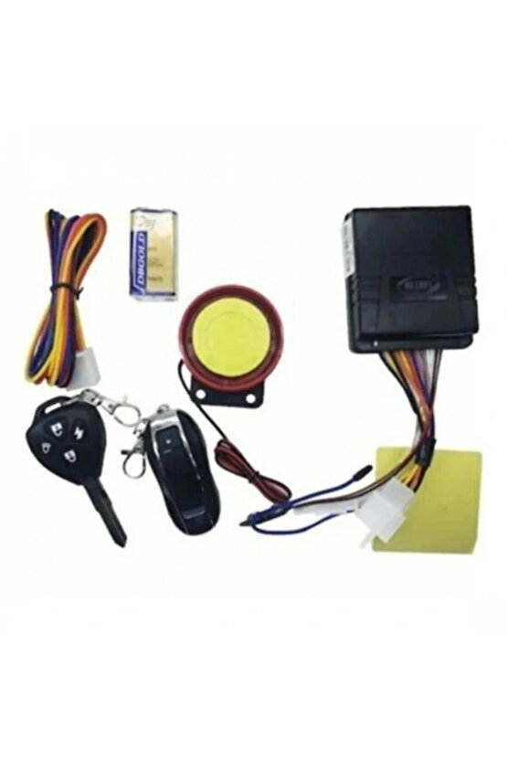 Motosiklet Alarm Seti Uzaktan Kumandalı ve Anahtarlı Set