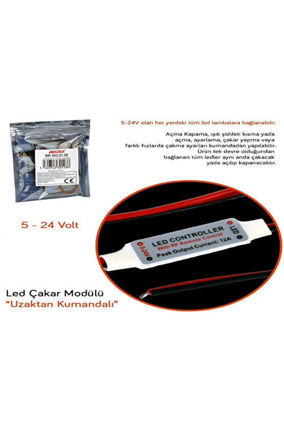 Alkan Mb Motosiklet ve Otomobil Stop Ampul 18led 1016 Çakar Kırmızı Şaşı Br0403029 5-24v 6a