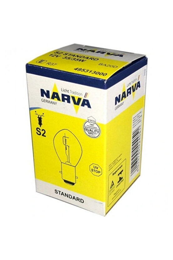 Motosiklet Narva S2 12V 3535W Bosch Tipi Ampul
