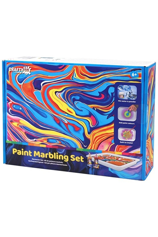 Profesyonel Su Üzerine Boyama Ebru Sanatı Seti - DIY Marbling Paint Başlangıç Kiti (12 Renk + Malzemeler)