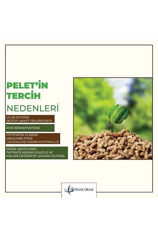 A1 Kalite %100 Çam Peleti Yüksek Yanma Enerjisine Sahip Odun Peleti 20 Lt Şeffaf Poşet