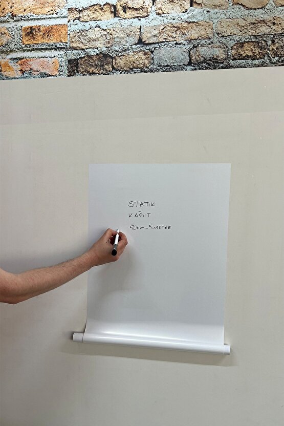 Ekonomik 50 Cm X 5 Metre Beyaz Akıllı Kağıt Tahta Yazı Tahtası