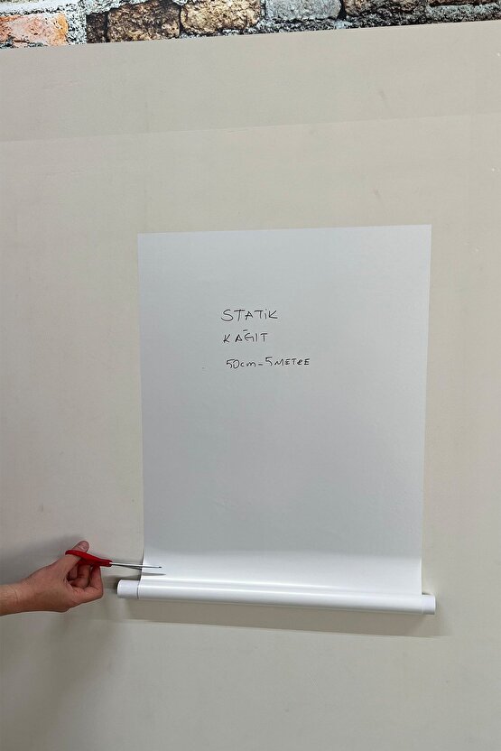 Ekonomik 50 Cm X 5 Metre Beyaz Akıllı Kağıt Tahta Yazı Tahtası