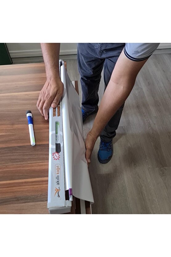 60cm X 10 Metre Şeffaf Akıllı Kağıt Tahta Yazı Tahtası Istediğin Ölçüde Kes Kullan Yeni Ürün