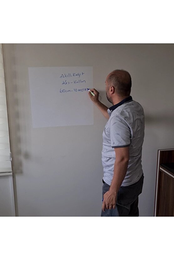 60cm X 10 Metre Şeffaf Akıllı Kağıt Tahta Yazı Tahtası Istediğin Ölçüde Kes Kullan Yeni Ürün