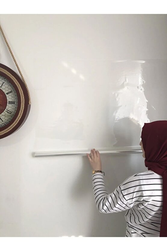 Ekonomik 50 Cm X 5 Metre Şeffaf Statik Akıllı Kağıt Tahta Yazı Tahtası