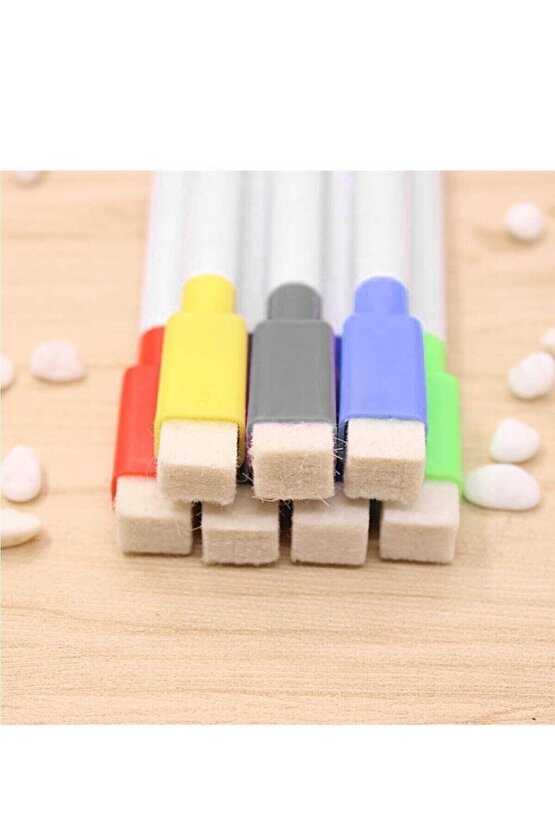 Mini Beyaz Tahta Kalemi Buzdolabı Magnet Kalemi Yazı Tahtası Kalemi 6lı Set