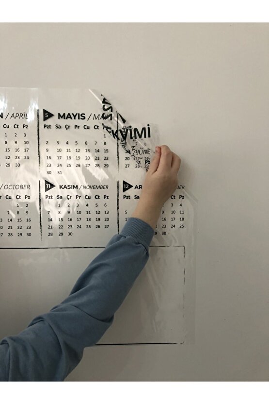 2025 Yıllık Planlayıcı Annualy Planner Akıllı Kağıt Tahta Yazı Tahtası Kalemi 100x56 Cm Model 2