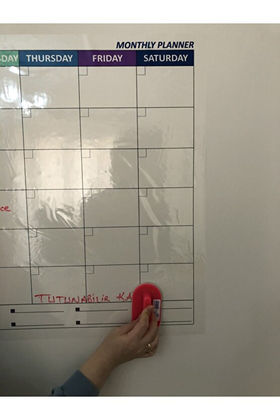 Monthly Planner Akıllı Kağıt Planlayıcı Kağıt Tahta Yazı Tahtası Takvim Aylık Monthly Ingilizce