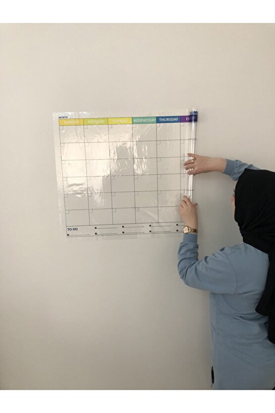 Monthly Planner Akıllı Kağıt Planlayıcı Kağıt Tahta Yazı Tahtası Takvim Aylık Monthly Ingilizce