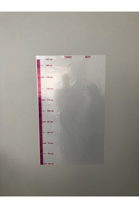 Boy Ölçer Duvar Sticker Kağıt Tahta Akıllı Kağıt Yazı Tahtası 100x60 Cm + Kalem