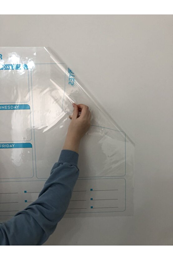Weekly Planner Haftalık Planlayıcı Takvim Yazı Tahtası Akıllı Kağıt Tahta + Kalem 72x60 Cm