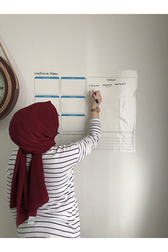 Planlayıcı Akıllı Kağıt Planner Sticker Kağıt Tahta Yazı Tahtası Takvim Haftalık Week Set