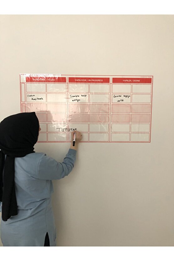 Kanban Planlayıcı Takvim 100x52 cm