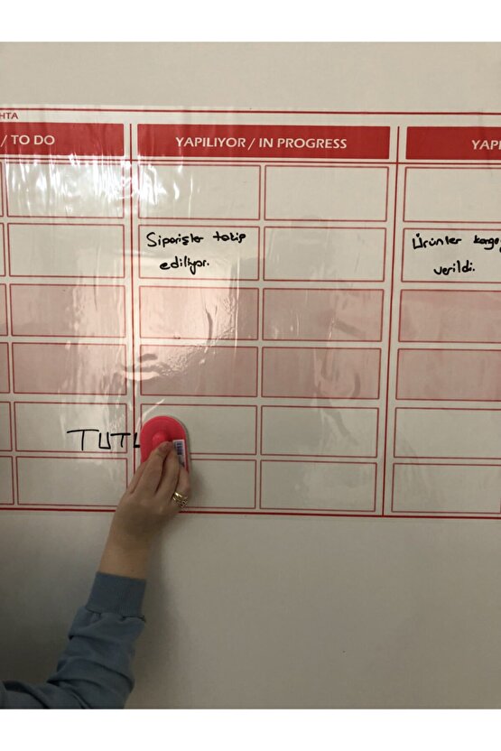 Kanban Planlayıcı Takvim 100x52 cm