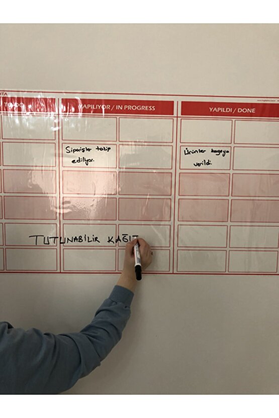Kanban Planlayıcı Takvim 100x52 cm