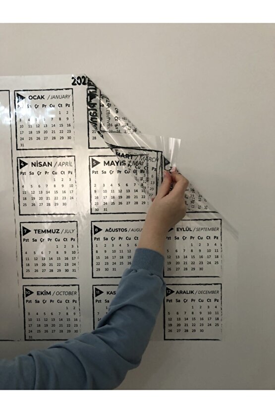 Yıllık Planlayıcı Planner Akıllı Kağıt Tahta Yazı Tahtası Kalemi Planner 2025 Model 4