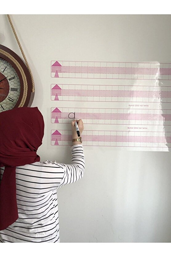 Eğitici Çarpım Tablosu 1.sınıf Kılavuz Çizgili Harfli Kılavuz Yazı Tahtası Kağıt Tahta 5 Set