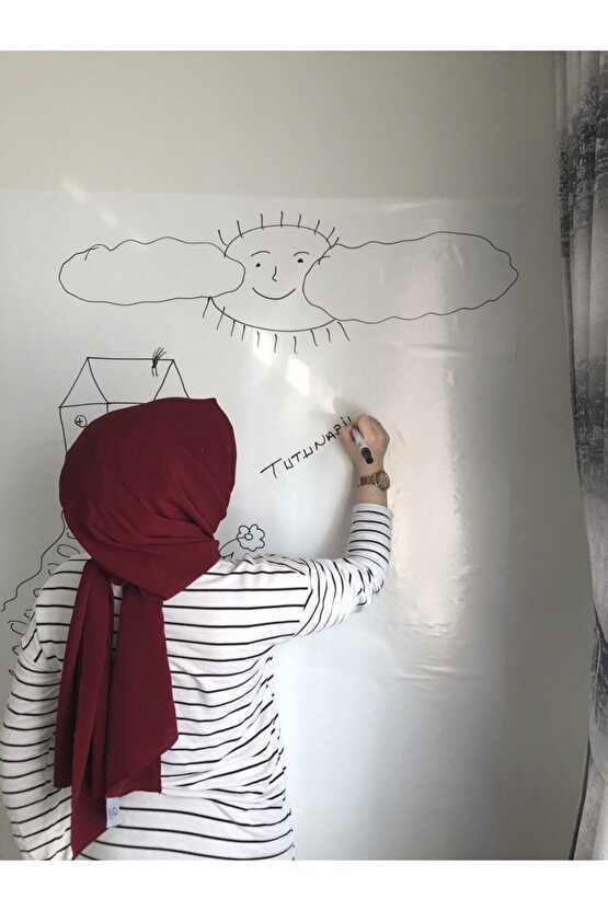 2 Tane 60x100 Beyaz Statik Akıllı Kağıt Yazı Tahtası Duvar,cama, Tahtaya Uygulanır Yapışkansız