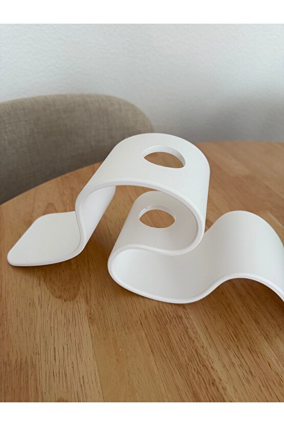 3D Baskı Modern Dalgalı Vazo Minimal Tasarım Dekoratif Masa Üstü Vazo