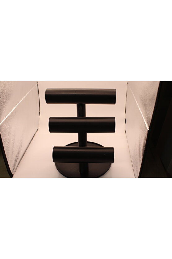 3D MÜCEVHER BİLEZİK VE BİLEKLİK STANDI 3 KAT SİYAH-306