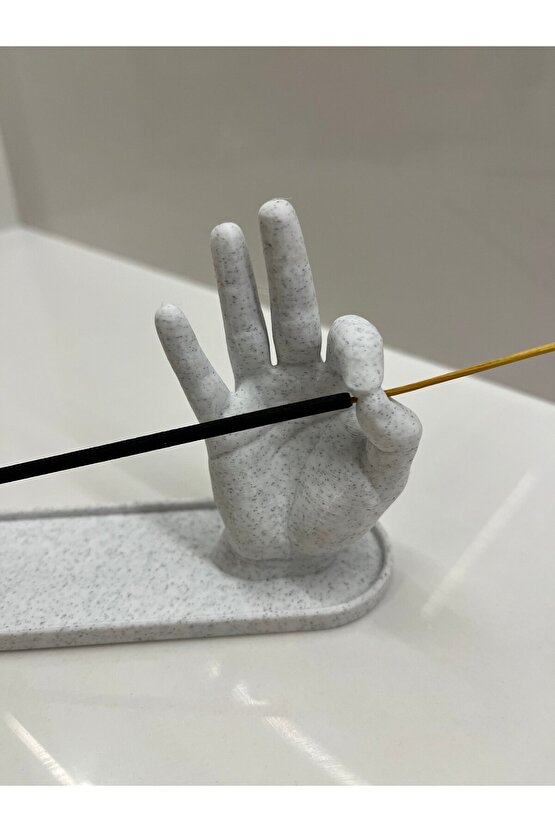 Mermer Desenli Tütsülük – 3D Yazıcıdan Özel Tasarım, Modern ve Şık Dekorasyon Ürünü
