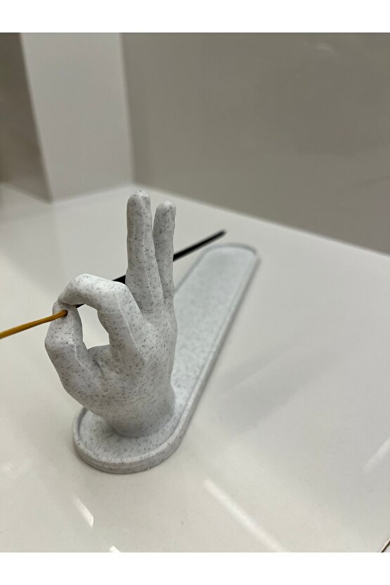 Mermer Desenli Tütsülük – 3D Yazıcıdan Özel Tasarım, Modern ve Şık Dekorasyon Ürünü