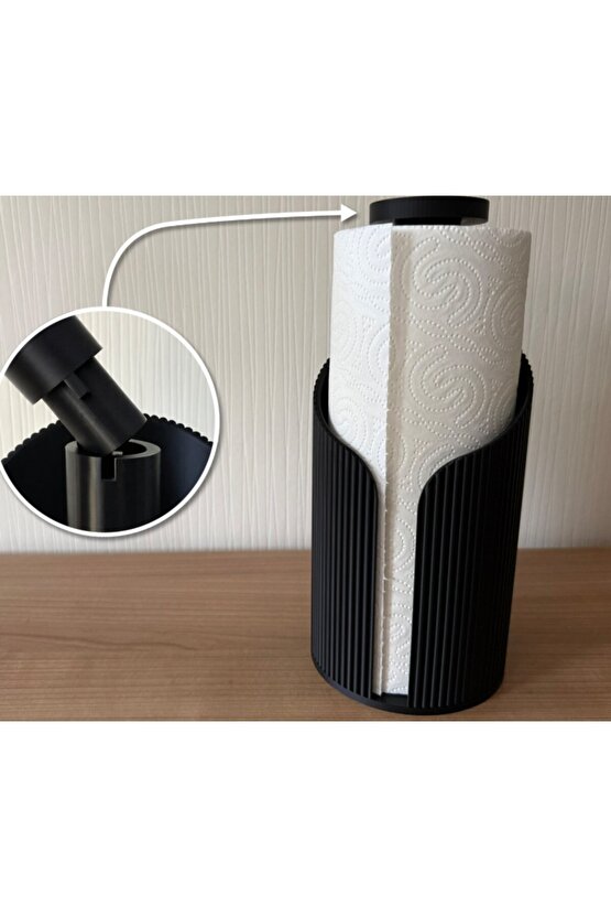 Modern Tasarım Kağıt Havluluk - 3D Yazıcı Özel Üretim Mutfak Düzenleyici Aksesuar