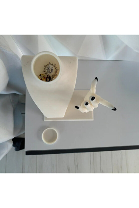 Takı ve Aksesuar Standı – El ve Boyun Tasarımlı 21x19 cm PLA Malzeme 3D Yazıcı Baskı