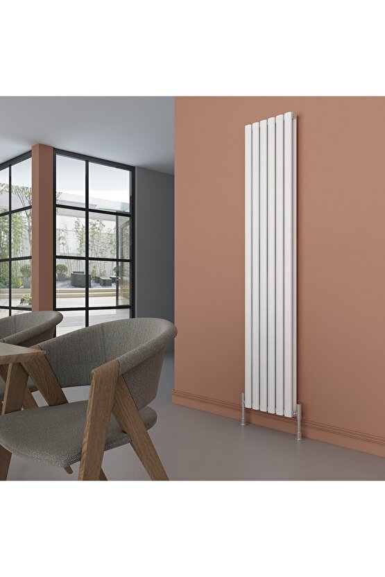 Tallis Double Alüminyum Radyatör 1800x590mm - 10 Dilim Kumlu Beyaz