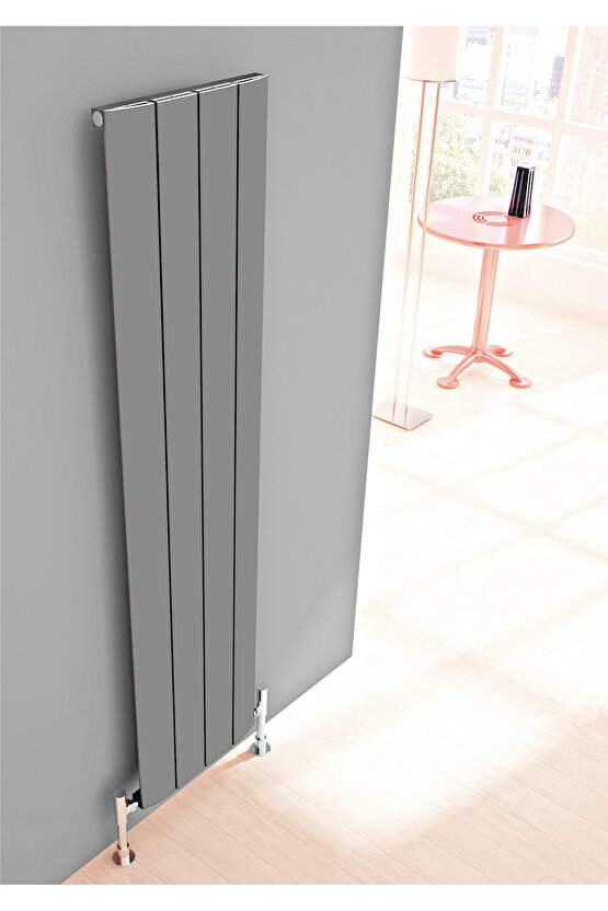 SLIM 0450*1235 ŞEFFAFPARLAK ELOKSALSTD.BAĞL.(İKİ YAN ALT-ÜST ÇAPRAZ)ALM.RADYATÖR