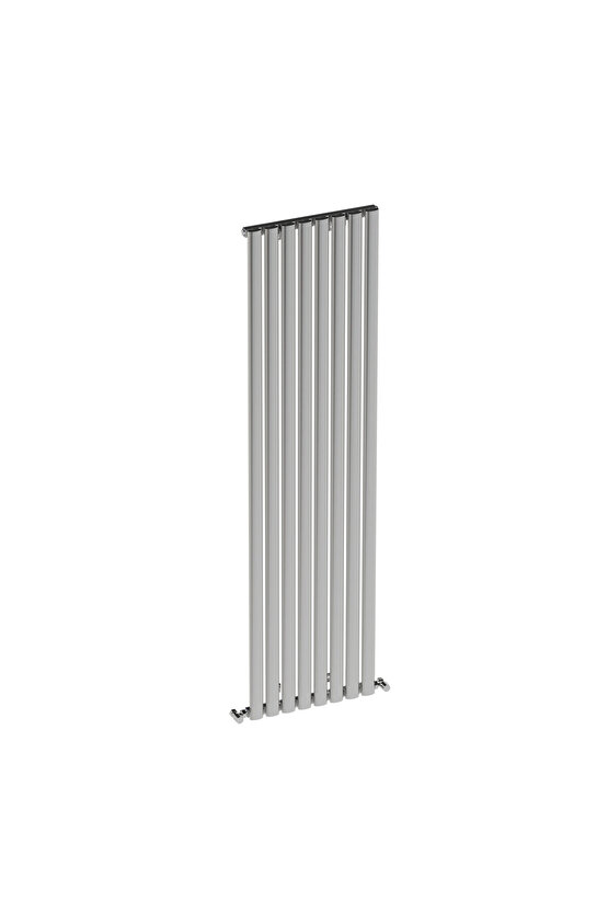 Tallis Dikey Alüminyum Radyatör Modern Tasarım Parlak Eloksal 180 x 47 cm