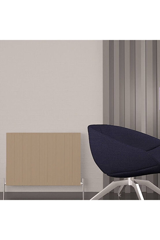 Monza Double Yatay Alüminyum Radyatör Modern Tasarım Latte 60 X 85 Cm