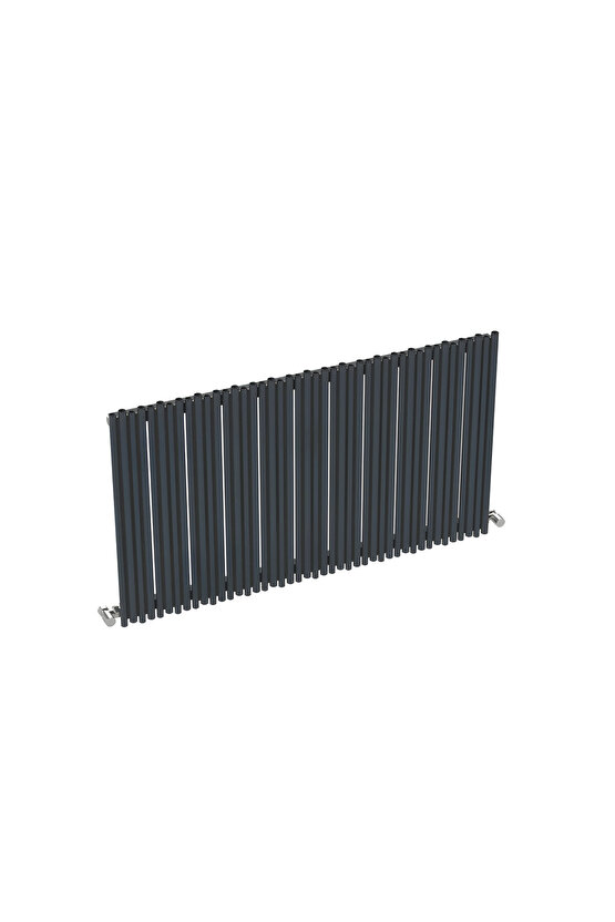 Pipette Yatay Alüminyum Radyatör Modern Tasarım Antrasit 60 x 104 cm