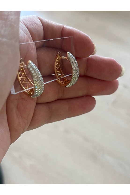 Xuping rose taşlı küpe