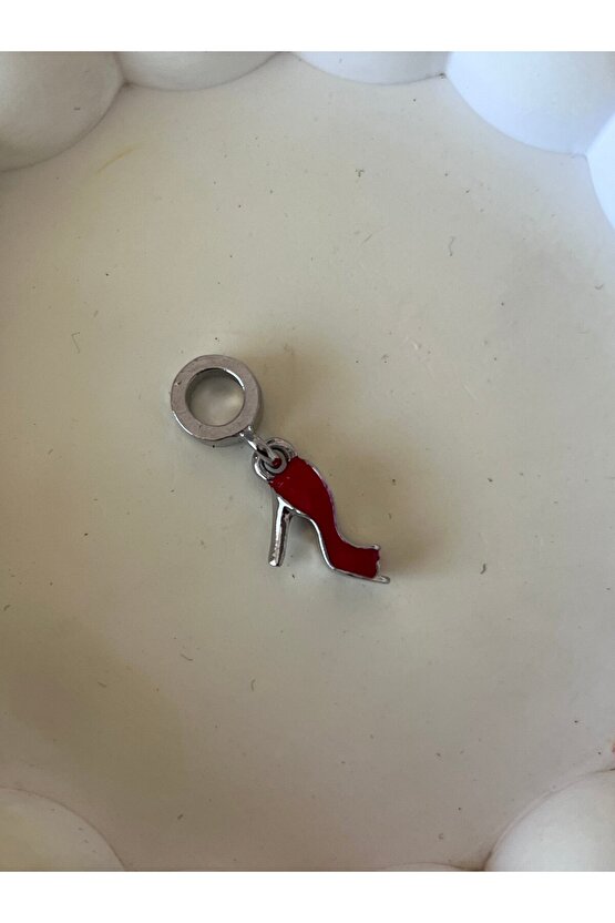 Kadın ayakkabı figürlü çelik charm