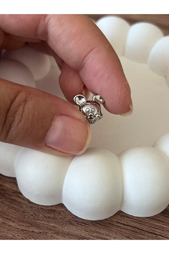 Çelik mickey mouse charm
