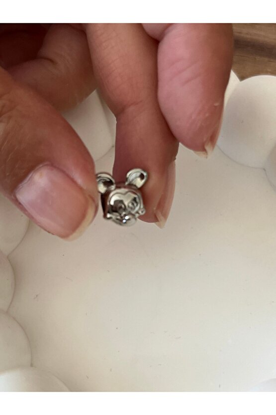 Çelik mickey mouse charm