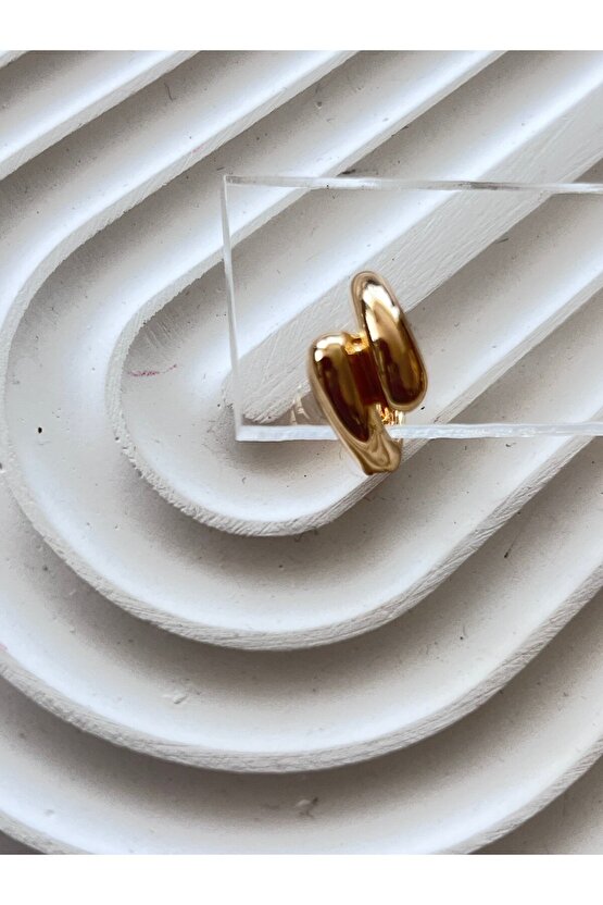 Gold renk Çelik halka küpe